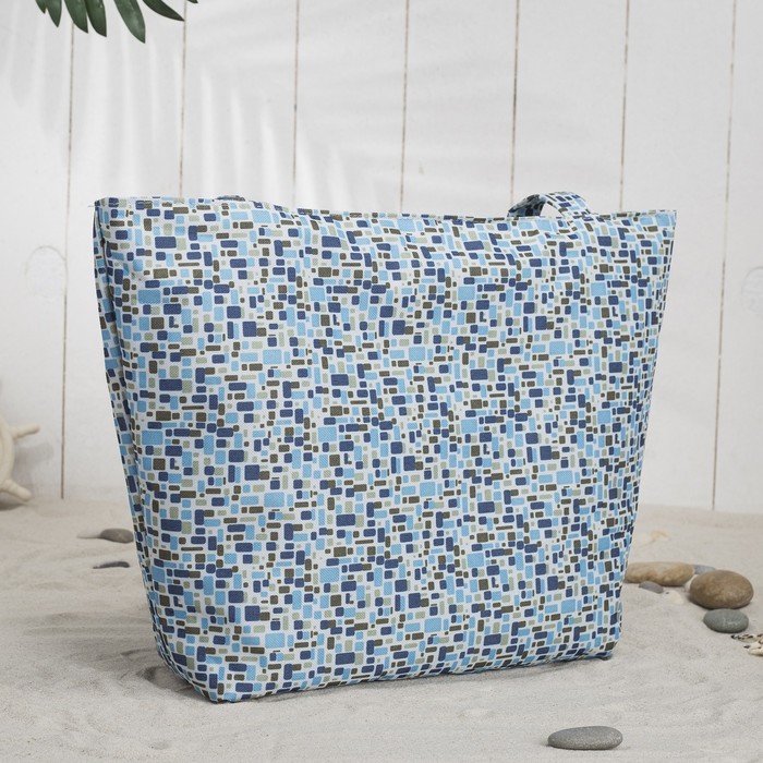 Сумка летняя Bagamas на молнии, 1 отдел, цвет синий