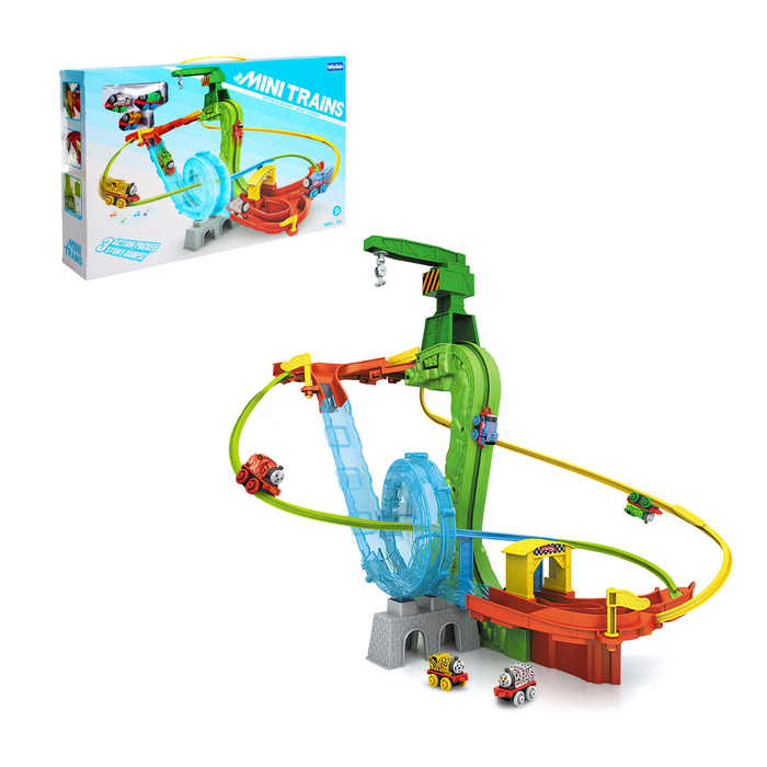 Железная дорога "Приключение паровозиков", работает от батареек