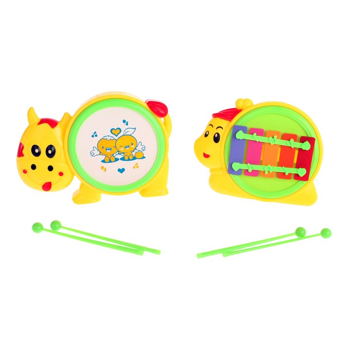 Набор музыкальных инструментов "Веселье", 2 предмета