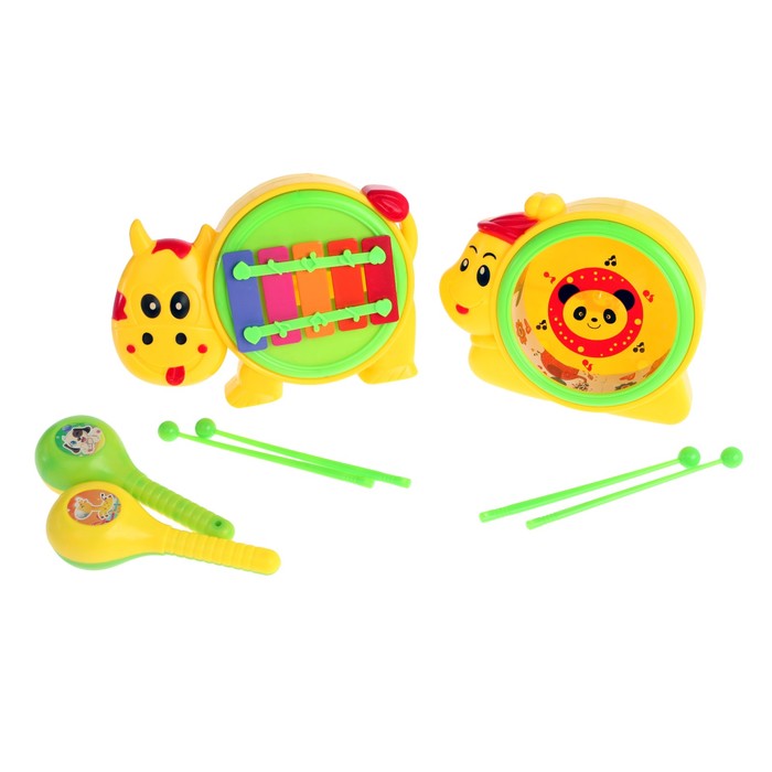 Набор музыкальных инструментов "Дружок", 4 предмета
