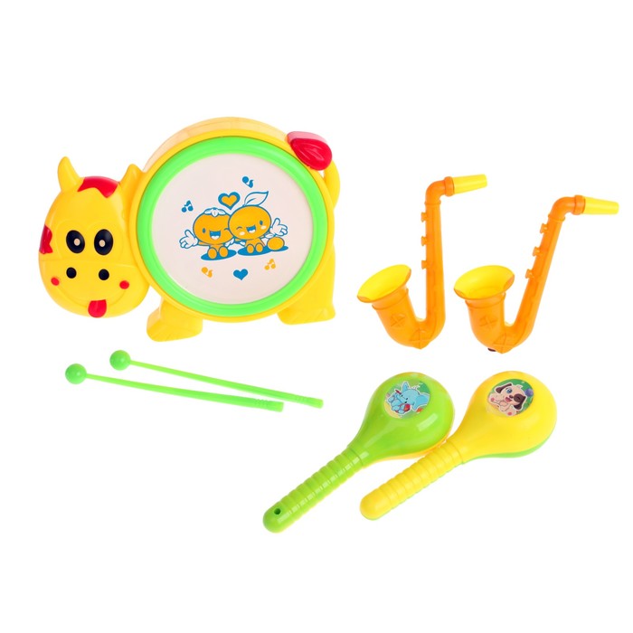 Набор музыкальных инструментов "Играем весело", 5 предметов