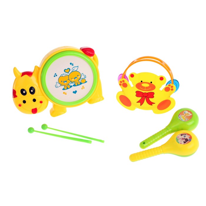 Набор музыкальных инструментов "Музыкальные приключения", 4 предмета