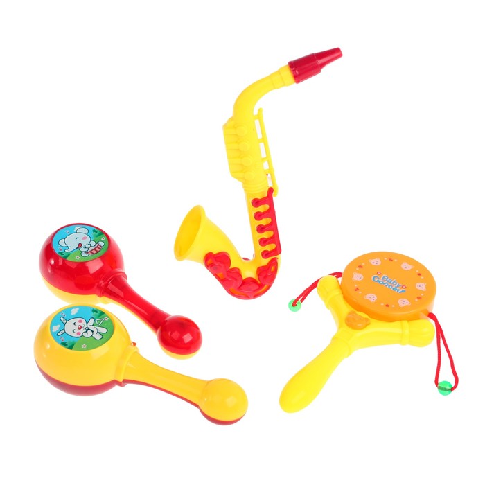 Набор музыкальных инструментов "Игра звука-2", 4 предмета, МИКС