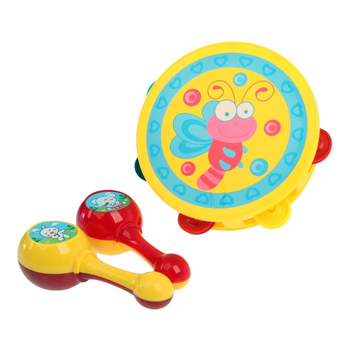 Набор музыкальных инструментов "Бабочка", 3 предмета