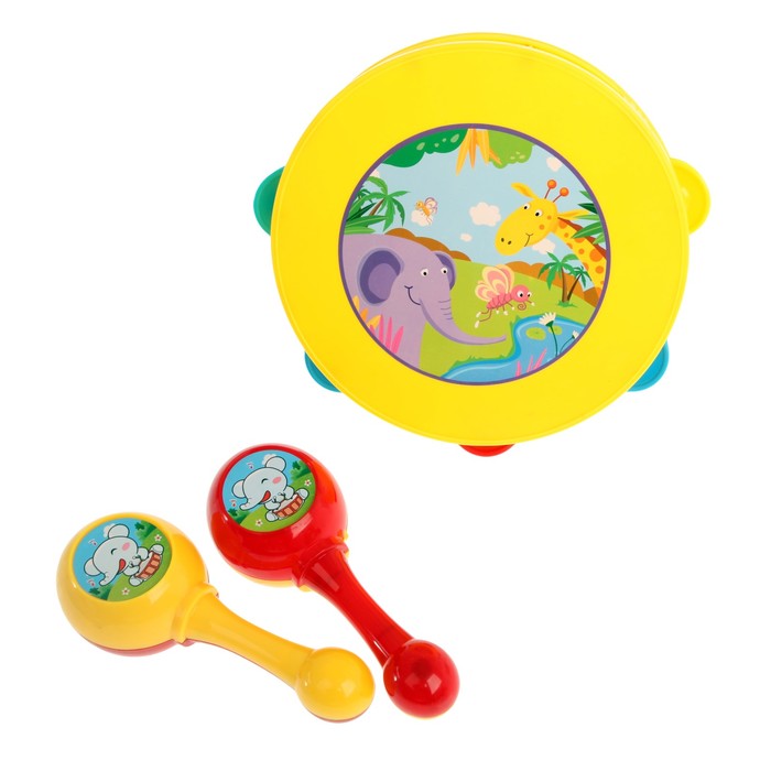 Набор музыкальных инструментов "Африка", 3 предмета