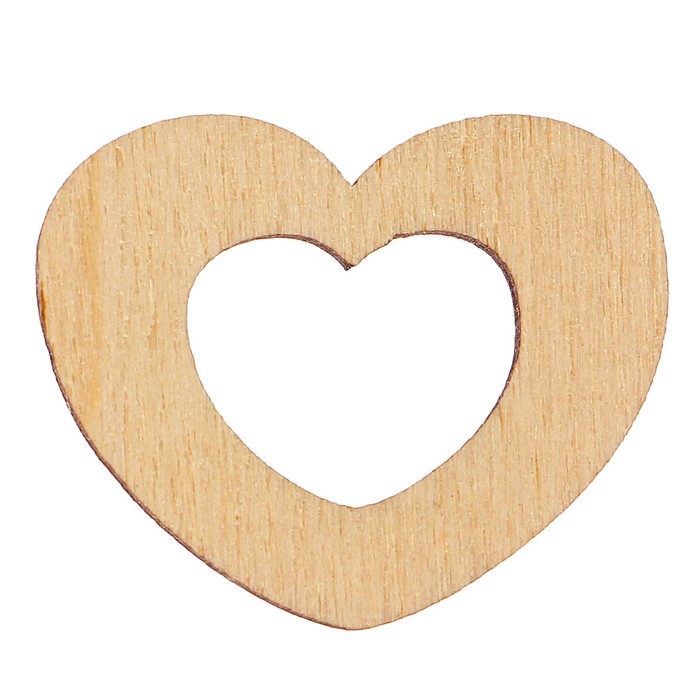 Заготовка для творчества "Сердце" 2,5 см