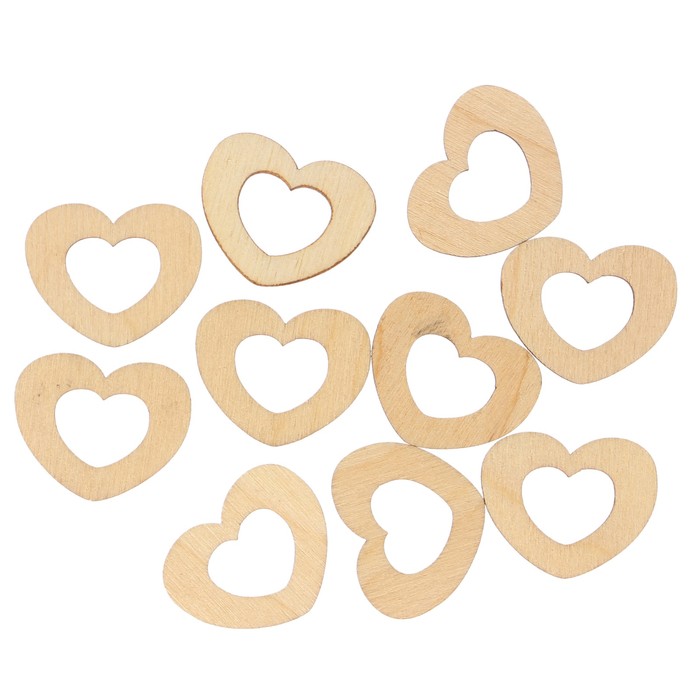 Заготовка для творчества "Сердце" 2,5 см