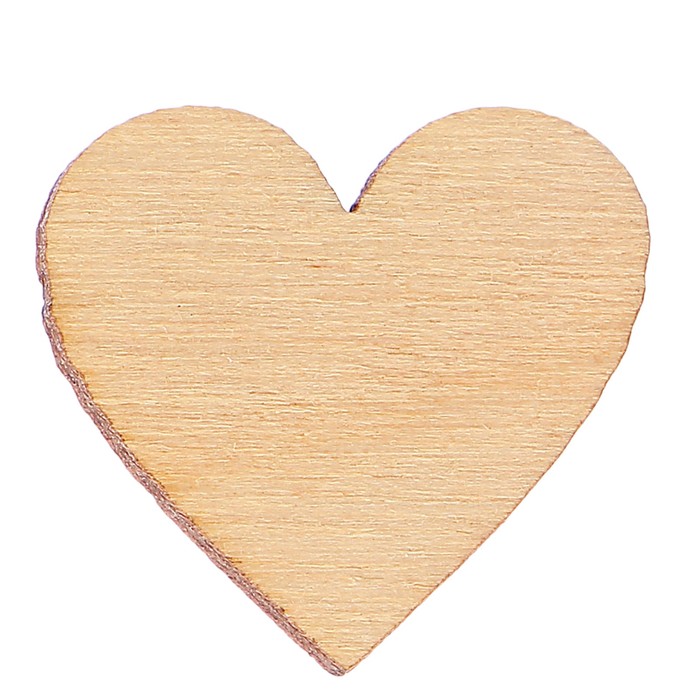 Заготовка для творчества "Набор сердец" в ассортименте 2,5 см