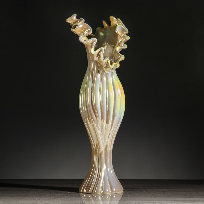 Ваза "Жемчужина" 44 см белая (л)