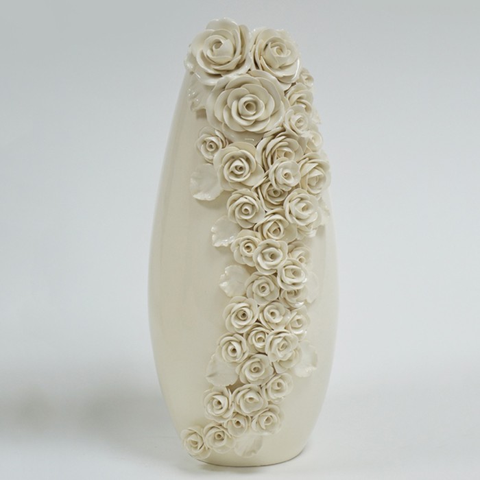 Ваза "Патио" 32 см белая