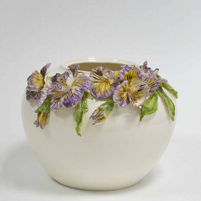 Ваза "Ирисы" 22 см шарик