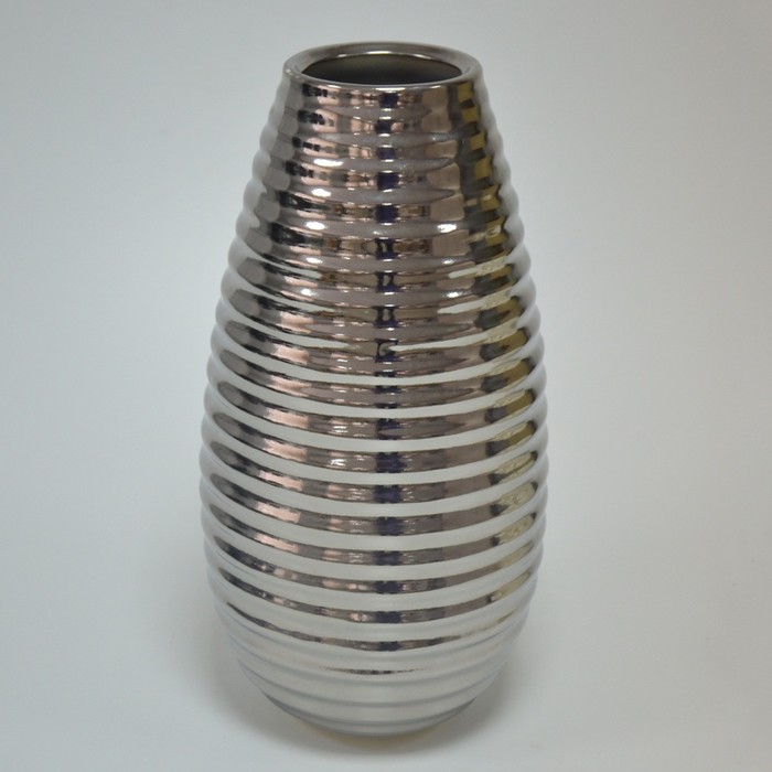 Ваза "Шантили" 36 см платина