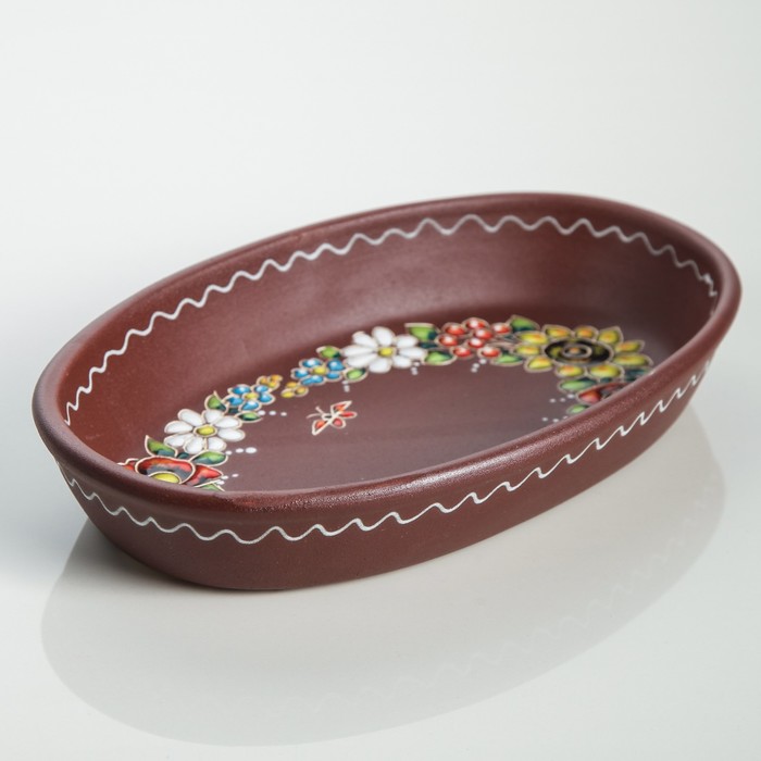 Селедочница (23*14,5)см декор "БУКЕТ"