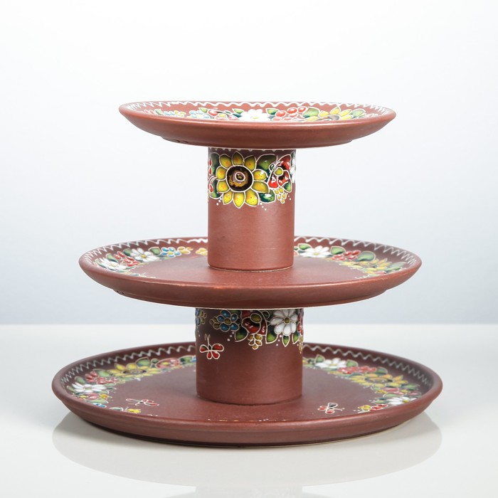 Фруктовница (ф 280 х 255 мм) декор "БУКЕТ" №2