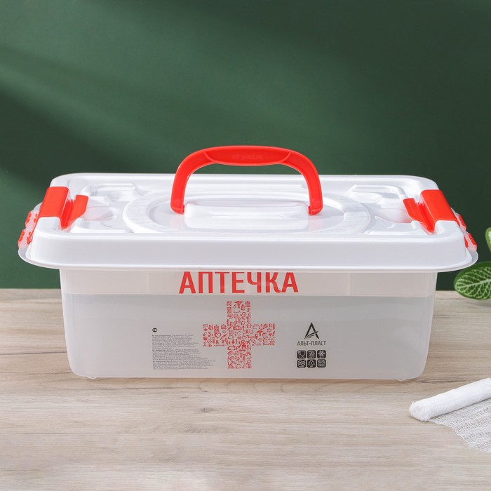 Бокс универсальный с вкладышем "Аптечка" 6 л