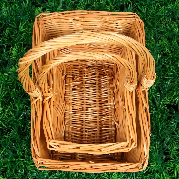 Набор корзин «Афоня», 2 шт: 23х16х8/21 см, 16х12х6,5/16,5 см