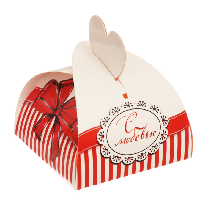 Бонбоньерка "С Любовью!", 7 х5 х7 см