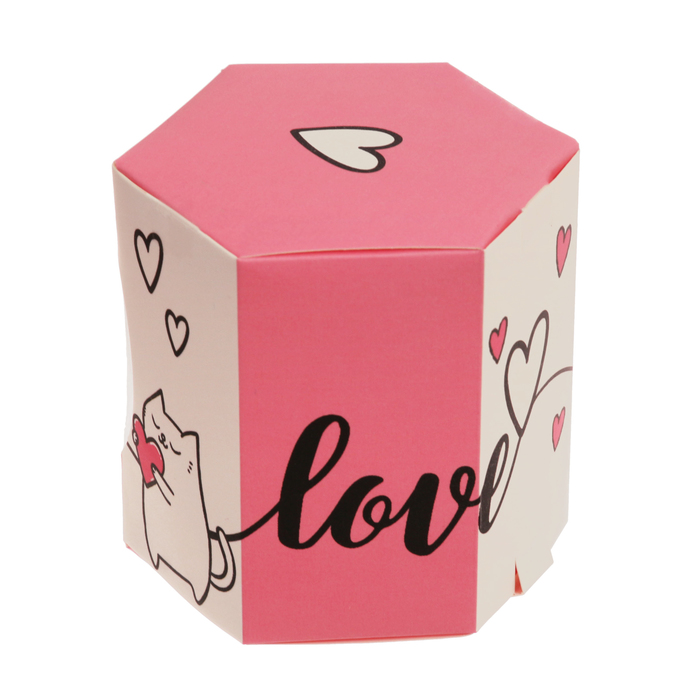 Бонбоньерка "Love", 8 х7,5 х7см
