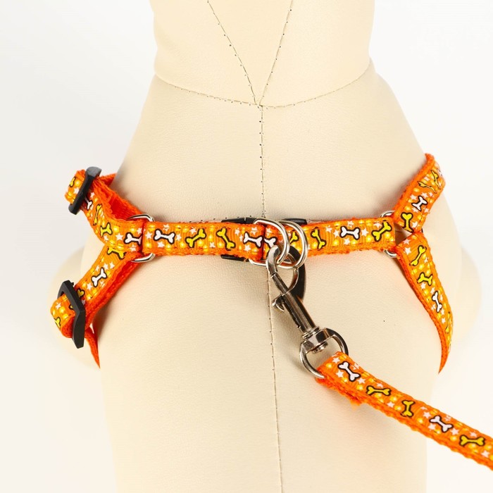 Комплект "Звездные косточки", ширина 1 см, оранжевый