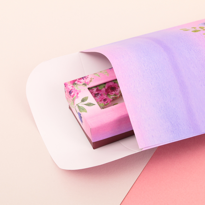 Пакетик подарочный «Цветущий сад», 13 х 28,9 см