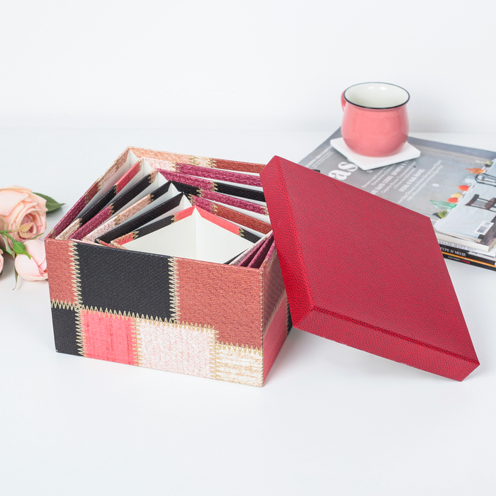 Набор коробок 6в1, 22 х 22 х 13 - 12 х 12 х 7 см