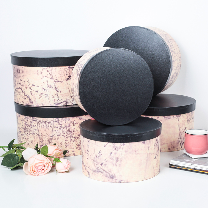 Набор коробок 6в1, 34 х 34 х 17,5 - 24 х 24 х 14,5 см