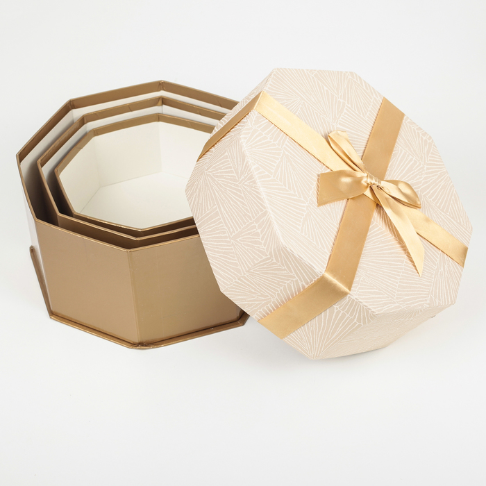 Набор коробок 3в1, 23 х 23 х 12 - 17 х 17 х 8 см