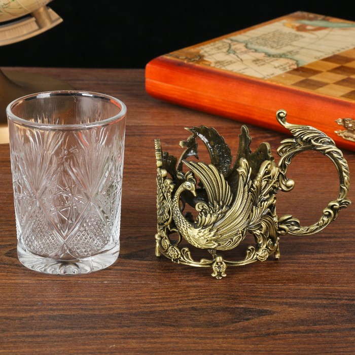 Подстаканник со стаканом "С 8 марта"