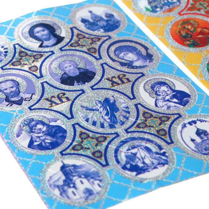 Наклейки для украшения яиц "Иконы-Микс"