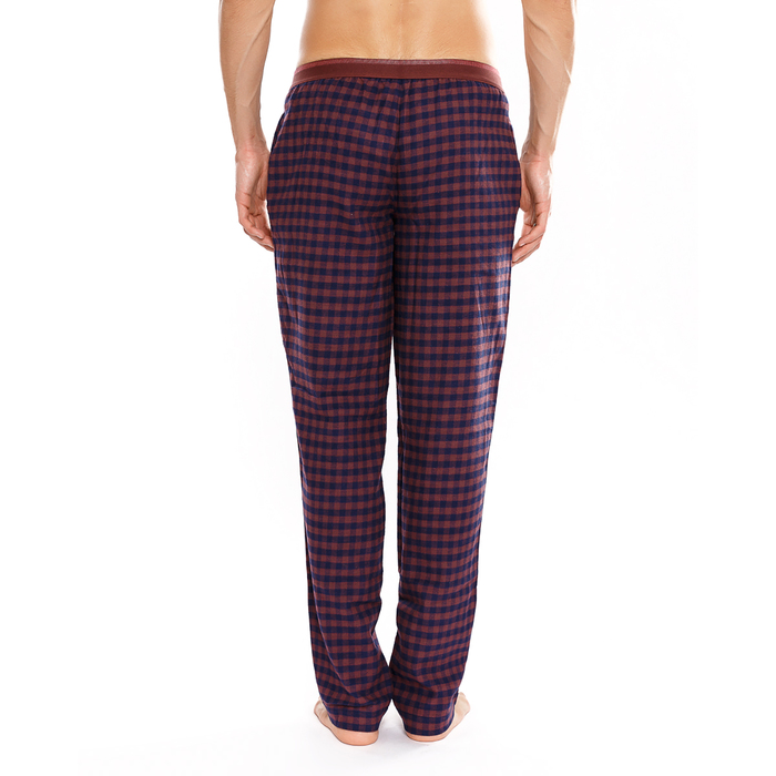 Брюки мужские 17-418-9 (581121) цвет бордовый, р-р 50 (L), рост 182-188