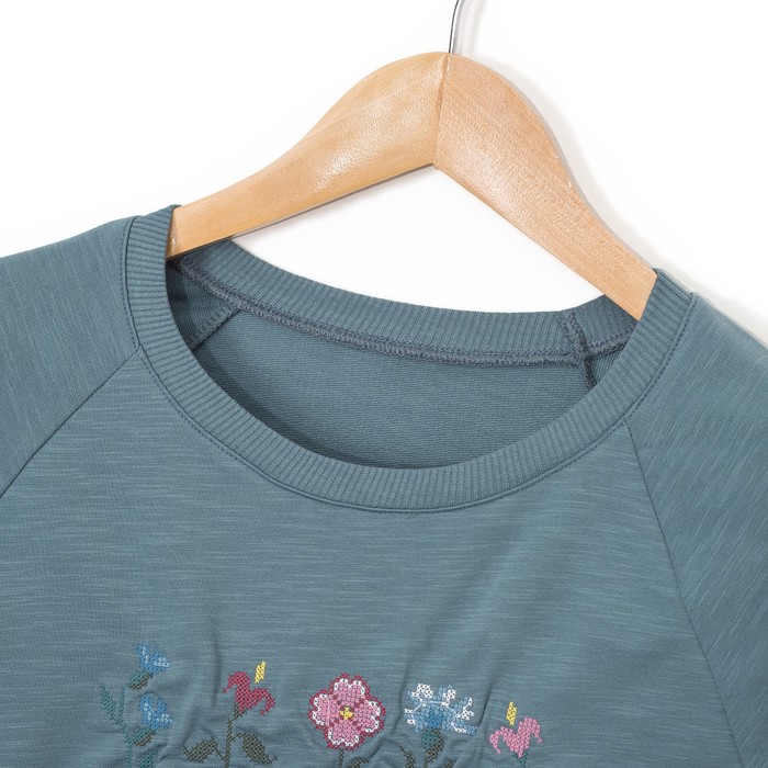 Толстовка женская 2707-7-2 (122442) цвет синий, р-р 44 (S)