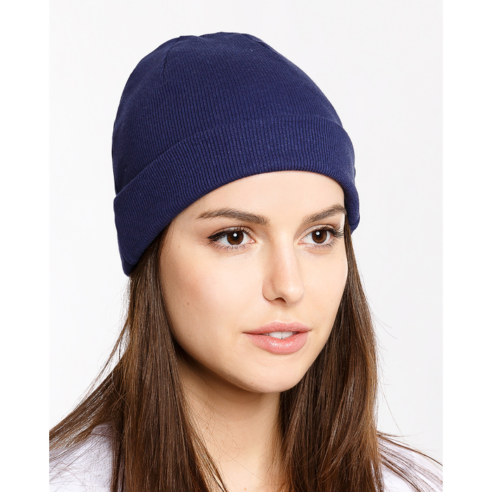 Шапка женская 339-1 (221001) цвет тёмно-синий, р-р 60