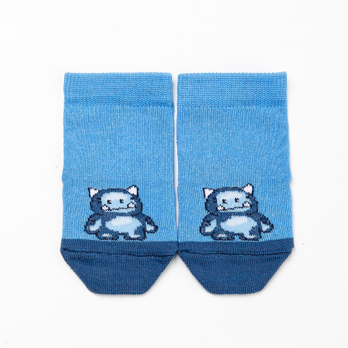 Носки детские, цвет тёмно-голубой, размер 12