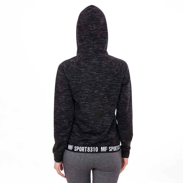 Толстовка женская 1051-7 (362011) цвет тёмно-серый меланж, р-р 48 (L), рост 170