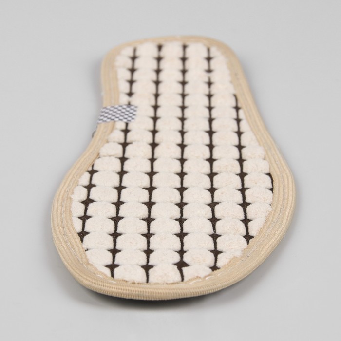 Стельки для обуви, окантовка, пара, 41р-р, цвет бежевый/коричневый