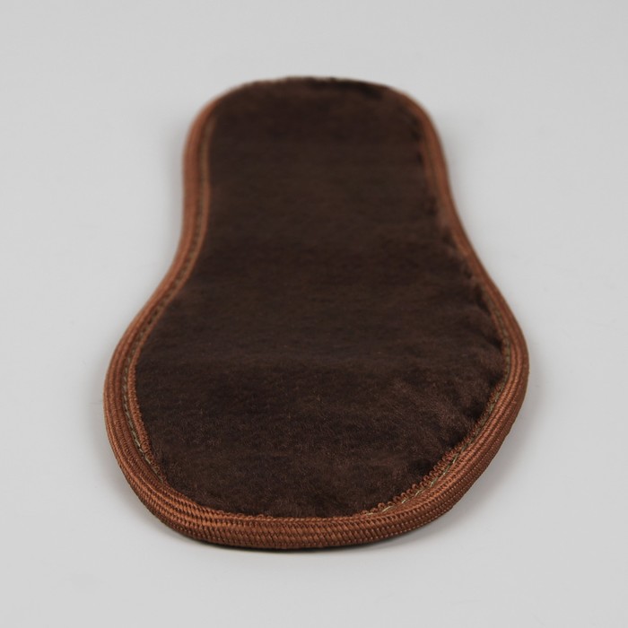 Стельки для обуви, окантовка, пара, 44р-р, цвет бежевый/коричневый