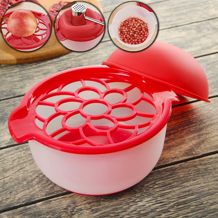 Емкость для чистки граната "Цветок"