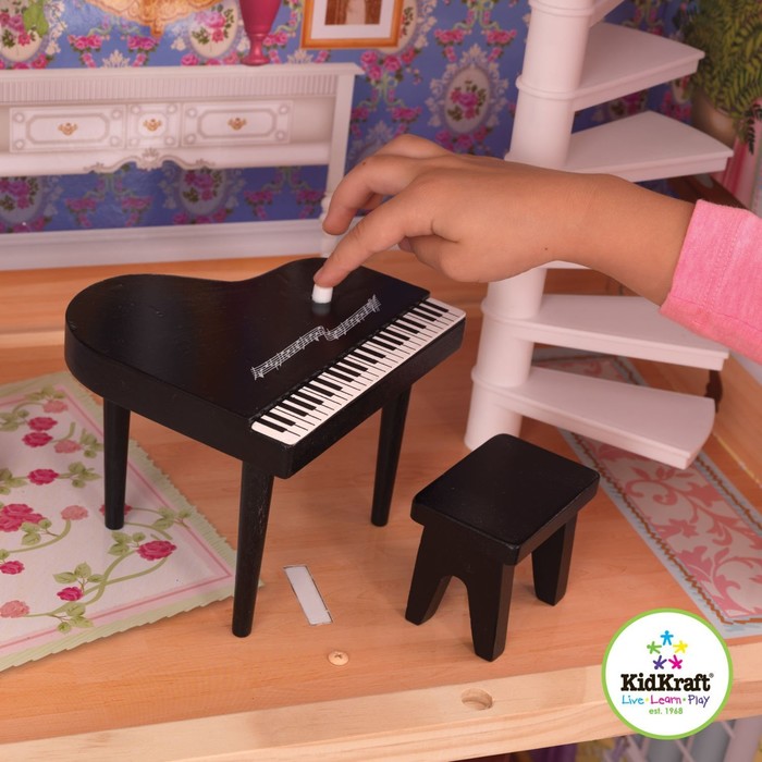 Винтажный кукольный дом с мебелью "Магнолия", 13 предметов