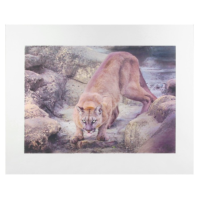 Картина на стекле "Львица" 50х40 см