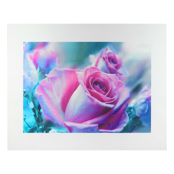 Картина на стекле "Сиреневый бутон" 50х40 см