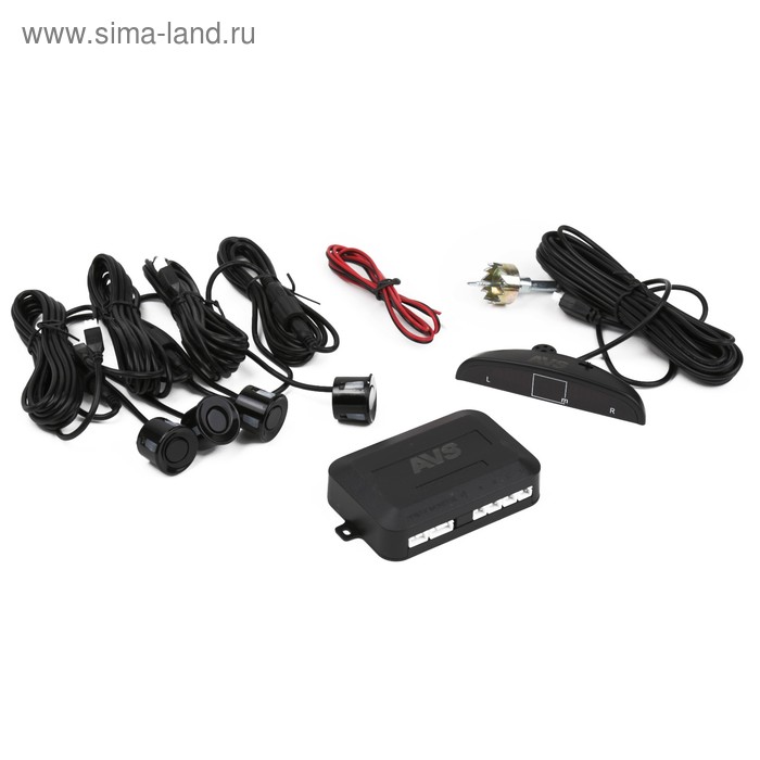 цена Парктроник AVS, PS-124U, 4 датчика+коннекторы, с цифровым табло