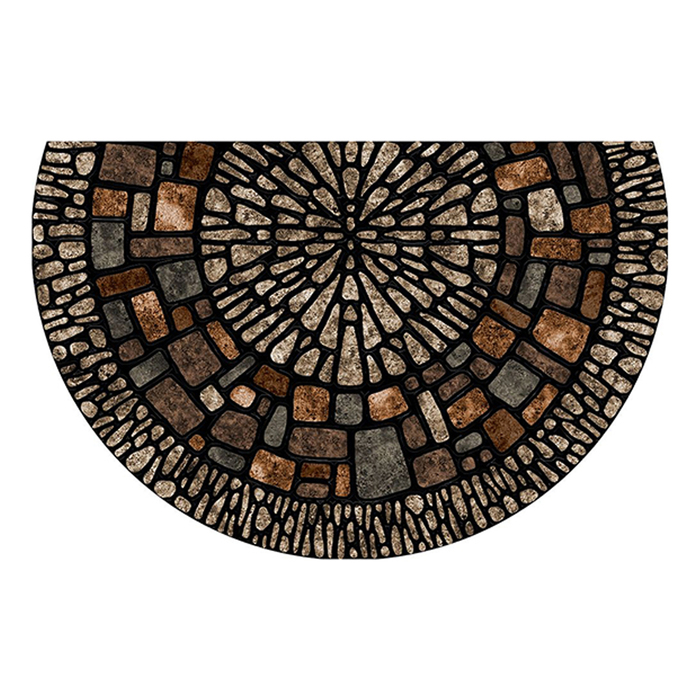 Коврик придверный Exploded Medallion Slice, 58,5х89 см, медальон салют