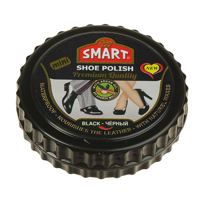Крем для обуви Smart Мини, черный, 25 мл