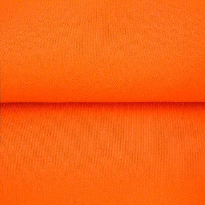Ткань гладкокрашенная Креп кашибо, ширина 150 см, цвет оранжевый