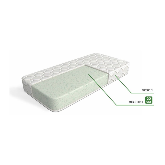 Матрас "Эластик 22", размер 90х195 см, высота 22 см, трикотаж