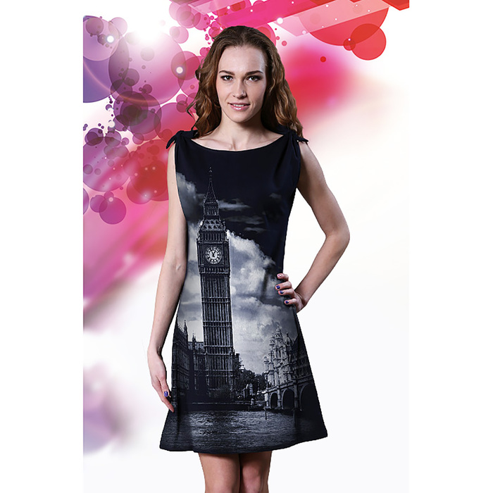 Туника женская "Лондон" цвет темно-синий, р-р 48, рост 164