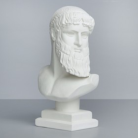 Гипсовая фигура. Известные люди: бюст Зевса - Посейдона «Мастерская Экорше», 17 х 9 х 29 см