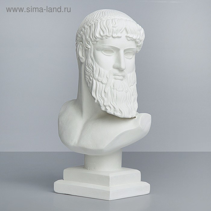 Гипсовая фигура известные люди: Бюст Зевса - Посейдона, 17 х 9 х 29 см гипсовая фигура известные люди бюст станиславского 6 х 6 5 х 13 5
