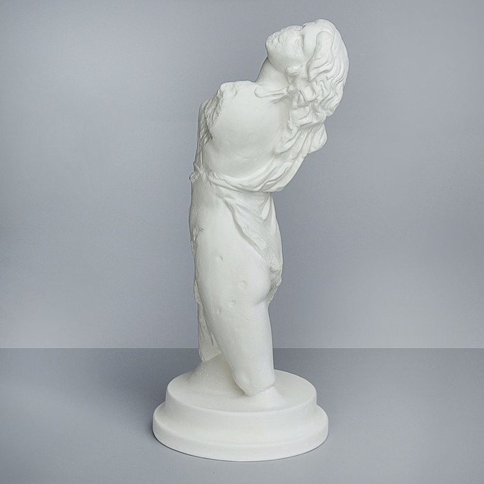 Гипсовая фигура, Торс - танцующая менада. Вакханка, 21.5х21.5х52 см
