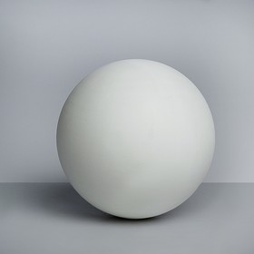 Геометрическая фигура шар, 15 см (гипсовая) Ош